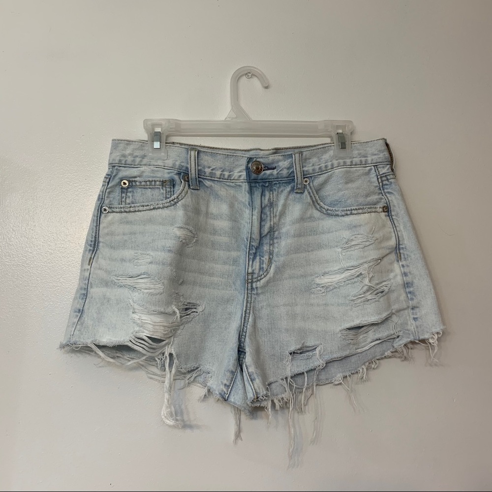 American Eagle High-Rise Distressed Shorts
